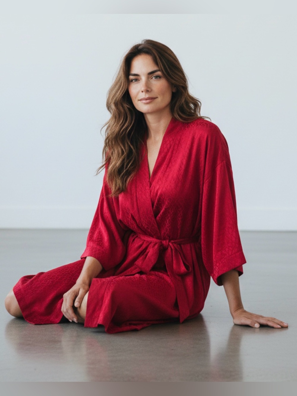 Victoria's Secret Satin Robe Kimono Women's Lingerie Red M/L